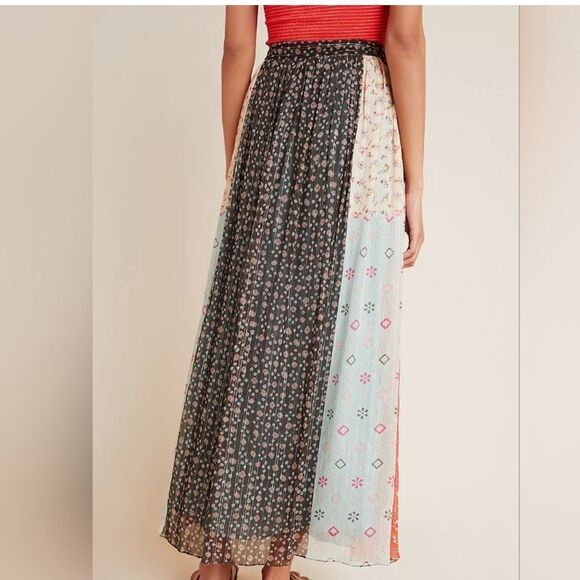 Anthropologie x Verb Pallavi Singhee Margot Pleated Maxi Skirt - Picture 2 of 8